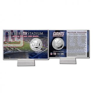  New York   NFC 2012 NFL Silver Plated Coin Card   MetLife Stadium