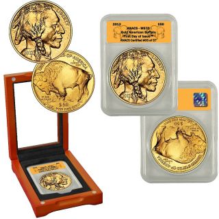 2012 24K Gold Buffalo 50 Dollar Coin   MS70 ANACS