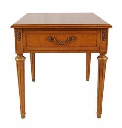 Pair Henredon French Empire Inspired End Tables Night Stands