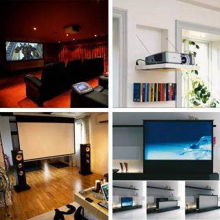 New 72 Electric HD Projection Screen Projector home cinema 169