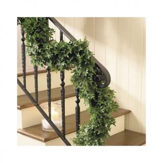 Ballard Designs Thick Boxwood Garland   6ft x 8in