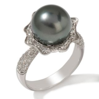  Rings Fashion Imperial Pearls 10 11mm Cultured Tahitian Pearl and Whi