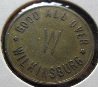  Vintage 'Wilkinsburg' Parking Token 10 5J