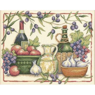 Tuscan Flavors Counted Cross Stitch Kit   14 x 11