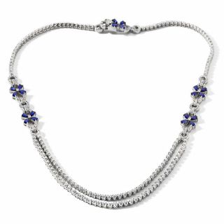  Necklaces Drop Jean Dousset 11.12ct Absolute™ Sapphire 18 Necklace