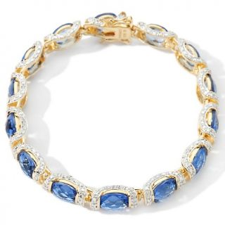 technibond simulated tanzanite 7 14 line bracelet d 20110301000610863