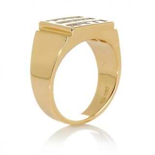 5ct Absolute™ Mens Channel Set Princess Cut Signet Ring