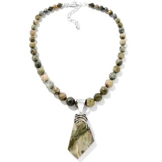  jay king victoria stone pendant with 18 beaded necklace rating 13 $ 34