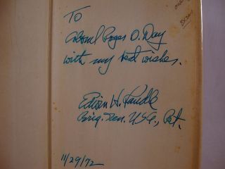 SIGNED GEN. RANDLE Ernie Pyle Comes Ashore & Other Stories WWII COMBAT