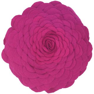 111 6132 rizzy home 14 round petal pillow magenta rating 4 $ 39 95 or