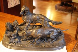  Bronze Hunting Dog Dogs and Quail Pointer Setter English Gorden Irish