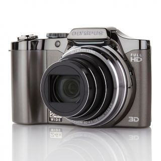 Olympus 3D 16MP 24X Zoom Digital Camera with Dual Recording, 4GB SDHC