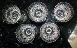 Edinburgh Scotland Cut Crystal SM Wine Glasses EDI43