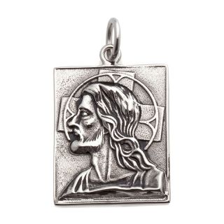  stainless steel square profile of jesus christ pendant rating 1 $ 16