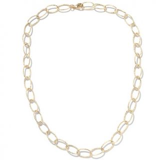 Michael Anthony Jewelry® 17 10K Textured Oval Necklace at