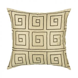  Home Home Décor Throw Pillows 18 x 18 Maze Pillow   Cream/Brown