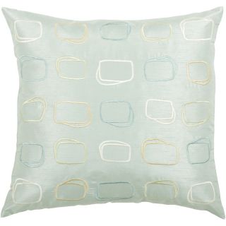  Home Home Décor Throw Pillows 18 x 18 Filled Pillow   Aqua/Beige