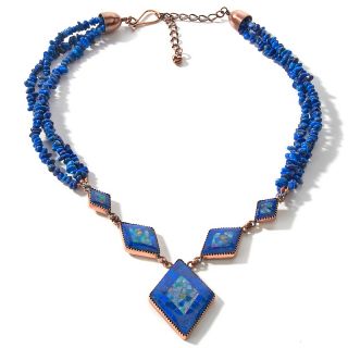  Finds by Jay King Jay King Lapis and Micro Opal Inlay 18 Necklace