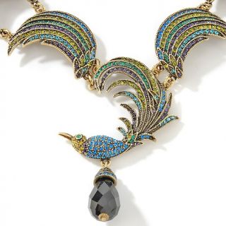  Daus For the Birds Crystal Beaded Drop 17 1/4 Necklace