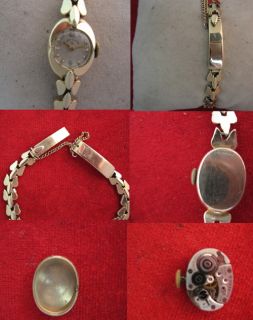 Vintage 1950 14K Gold Lady Elgin Wristwatch