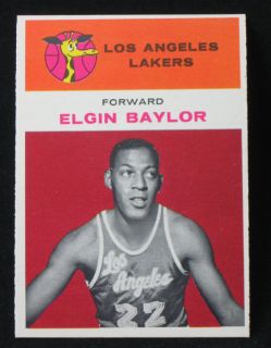 1961 62 Fleer Elgin Baylor 3 Rookie Lakers