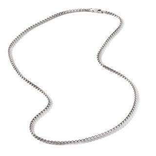 Sterling Silver 2mm Round Box Chain   22