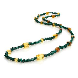 Mine Finds by Jay King Jay King Green Malachite and Copal Beaded 42