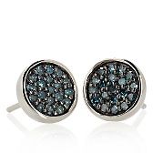 25ct diamond sterling silver stud earrings $ 109 90