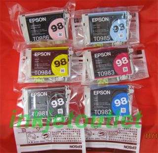 Geniune Epson 98 Ink Cartridges for Artisan 700 800 710 810 725 835