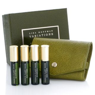 Lisa Hoffman French Clary Sage Perfume Set with Pouch   4 Count