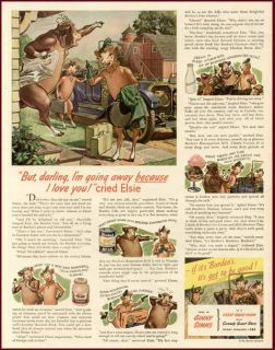 elsie the cow s road trip in 1946 borden s dairy ad