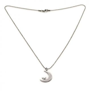  Pendants Novelty Mens Crescent Moon and Star Pendant with 24 Chain