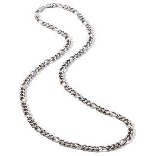  Necklaces Chain Stately Steel 7.5mm Figaro Link 30 1/4 Necklace
