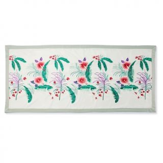  Varney Embroidered Orchid Bed Scarf   30 x 70in