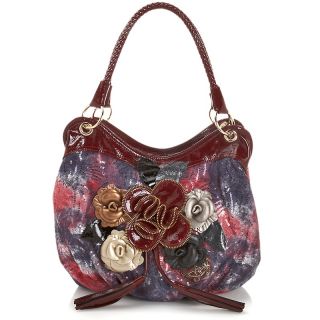 Handbags and Luggage Tote Bags Sharif Tie Dye Denim Sequin Patent