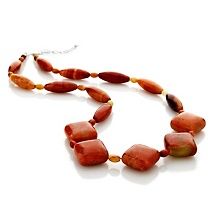 jay king mecca orange stone beaded 24 12 necklace d 20120619130247443