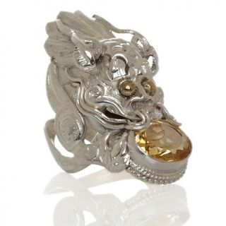 Himalayan Gems™ Gemstone Sterling Silver Dragon Ring at