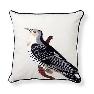 Hutton Wilkinson Embroidered Decorative Cotton Pillow at