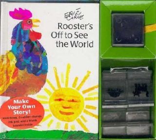 Roosters Off to See The World by Eric Carle 1998 Board Book Revised