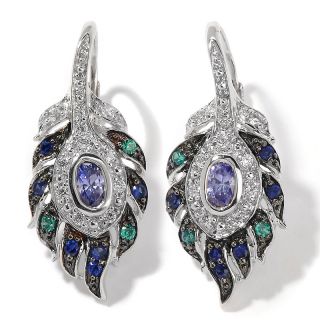  absolute tanzanite color peacock feather earrings rating 35 $ 79 95 or