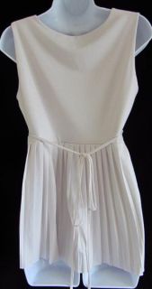 Edition by Erin Fetherston Light Pink Pleated Tank Top Tunic Shirt S