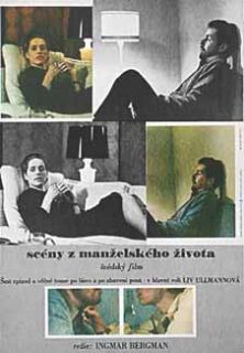 Scenes from A Marriage 1976 Original Czech Movie Poster Ingmar Bergman