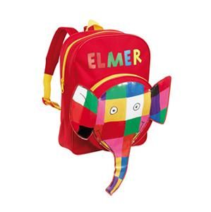 30cm Elmer Elephant Backpack School Bag Rucksack Bag Pre School