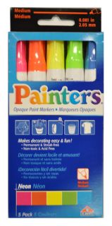 ELMERS Acrylic Painters Paint Markers Medium Point Neon Colors Craft