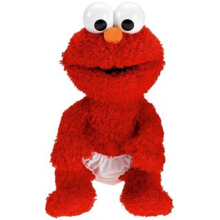  Elmo giggles when you squeeze his foot, and sings and wiggles when you