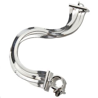  strand herringbone sterling silver bracelet rating 18 $ 38 98 s h