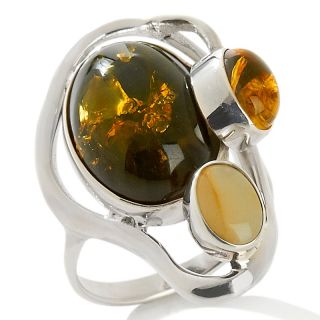 Jewelry Rings Fashion Age of Amber Multi color Amber Contemporary