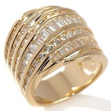 Victoria Wieck 4.5ct Absolute™ Dimensional Ruffle Band Ring