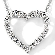 20ct absolute prong set heart pendant w 18 chain $ 49 95