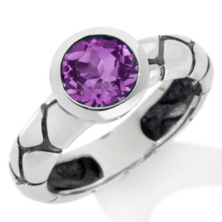 Hilary Joy Cobblestone Sterling Silver Gemstone Solitaire Ring